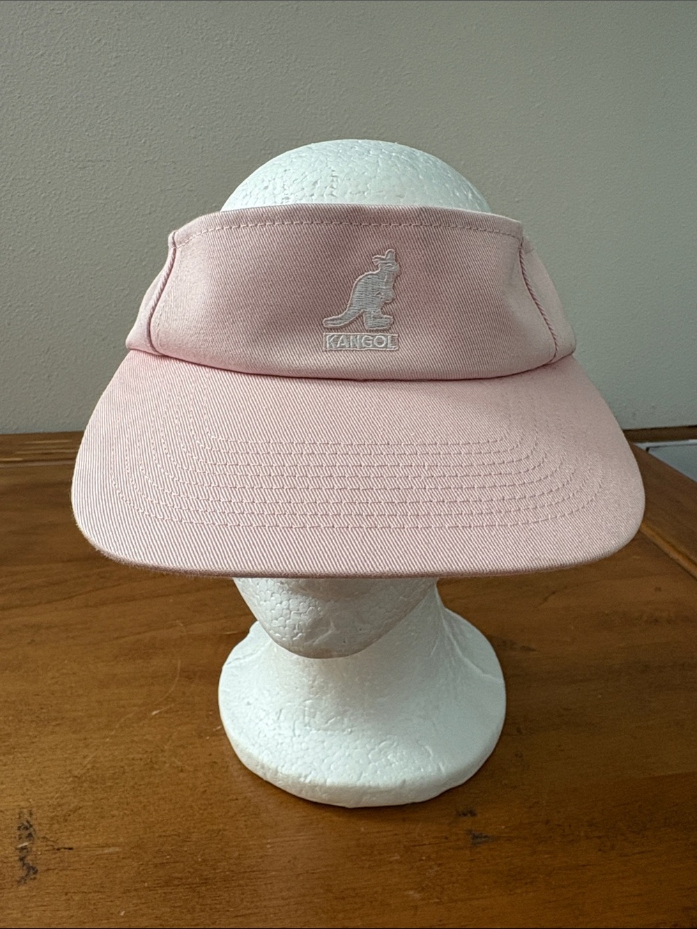 Kangol Blush Pink Cotton Visor OS